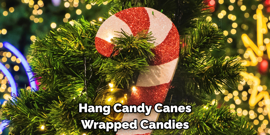 Hang Candy Canes Wrapped Candies