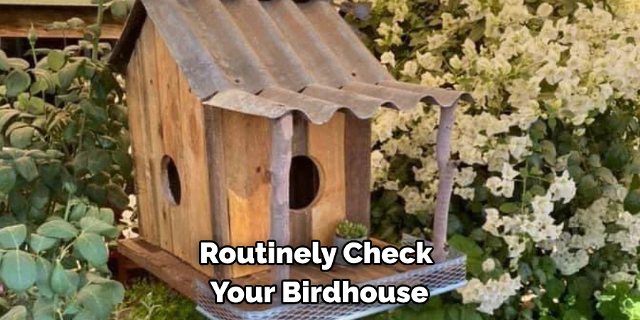 Routinely Check Your Birdhouse